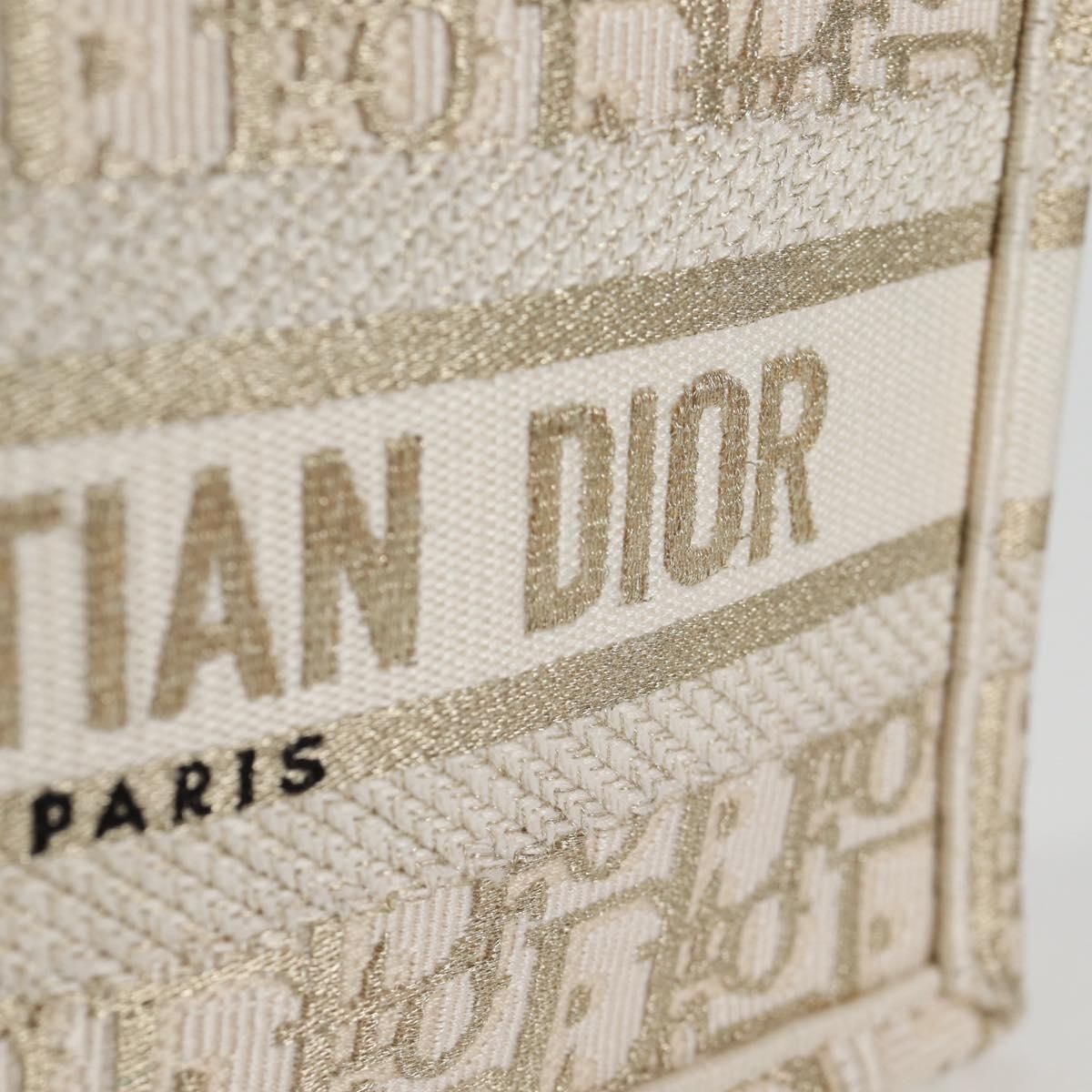 Christian Dior Book Tote Mini – Tela Trotter Beige – Made in Italy